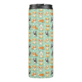 Cute Puppies Pattern – Adorable Dog Illustration  Thermosbecher (Rückseite)