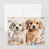 Cute Puppies Postkarte (Vorne/Hinten)