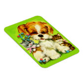 Cute Puppy and Smiling Kittens Magnet (Rechte Seite)