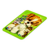 Cute Puppy and Smiling Kittens Magnet (Linke Seite)