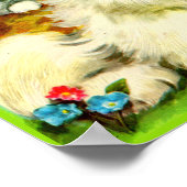 Cute Puppy and Smiling Kittens Poster (Ecke)