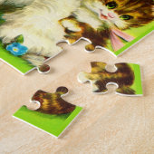 Cute Puppy and Smiling Kittens Puzzle (Seite)