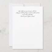 Cute Puppy Birthday Card with Flowers Karte (Rückseite)