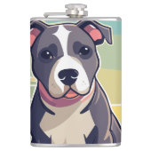 Cute Puppy designed thermal flask Flachmann (Vorderseite)