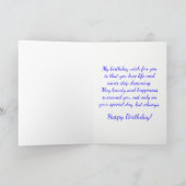 Cute Puppy Dog Chihuahua Happy Birthday Karte (Innenseite)