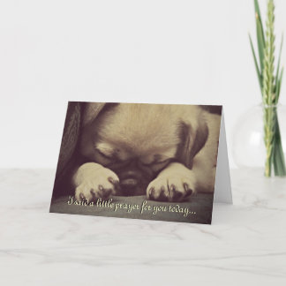 Cute Puppy Dog Get Well Soon Greeting Card Karte