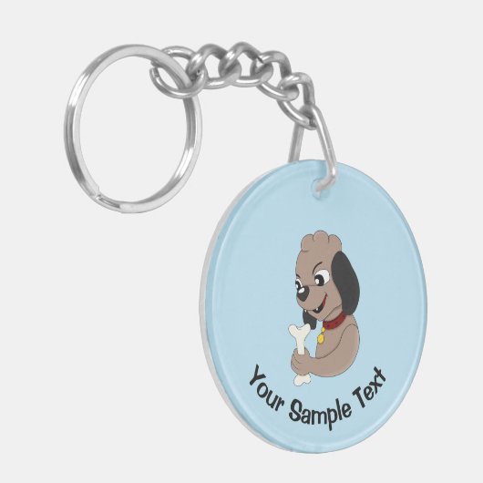 Cute puppy dog keychain schlüsselanhänger (Vorderseite links)