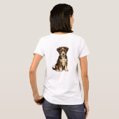 Cute Puppy Dog T-Shirt for Women | Adorable German (Schwarz voll)