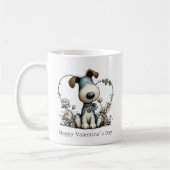 Cute Puppy Dog Valentines Mug Kaffeetasse (Links)