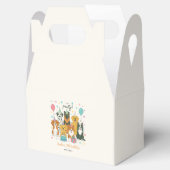 Cute Puppy Dogs Boy 5th Birthday Party Geschenkschachtel (Geöffnet)