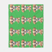 Cute Puppy Fleece Blanket (Vorderseite)