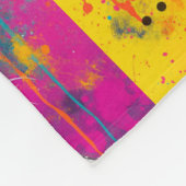 Cute Puppy Funny Dog Mixed Media Animal Pet Fleecedecke (Ecke)