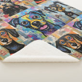 Cute Puppy Funny Dog Mixed Media Animal Pet Sherpadecke (3/4)