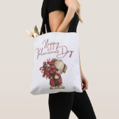 Cute Puppy Happy Valentine's Day Rose Bouquet Tasche (Von Nahem)
