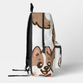 Cute Puppy Hugging Soda Bottle Bedruckter Rucksack (Links)