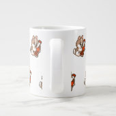 Cute Puppy Hugging Soda Bottle Jumbo-Tasse (Rückseite)