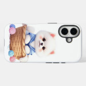 Cute Puppy in Basket iPhone / iPad case (Rückseite (Horizontal))