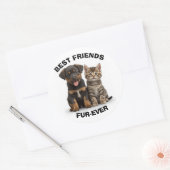Cute Puppy & Kitten Sticker (Umschlag)