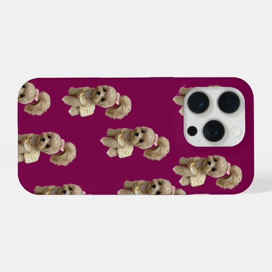 Cute puppy Phone case iPhone Hülle (Rückseite (Horizontal))