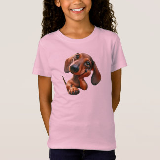 cute puppy print very cuddly T-Shirt