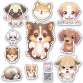 cute puppy stickers aufkleber (Vorderseite)
