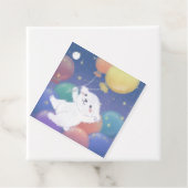 Cute Puppy with Balloons & Stars Geschenkanhänger (Beispiel)