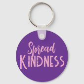 Cute Purple & Black Spread Kindness Key Chain Schlüsselanhänger (Vorderseite)