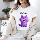 Cute Purple Cat | Trust Me I'm a Nice Creature T-Shirt