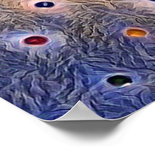 Cute Purple Dancer Poster (Ecke)