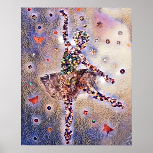 Cute Purple Dancer Poster (Vorne)