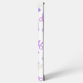 Cute Purple Dreamy Books & Bows Pattern Samsung Galaxy Hülle (Linke Seite)