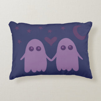Cute Purple Ghost Throw Pillow Dekokissen