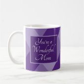 Cute Purple Message for Mom Mother's Day Kaffeetasse (Links)