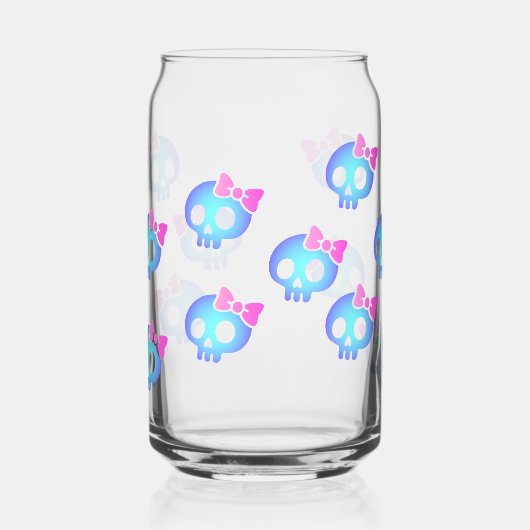 Cute Purple Skull Planner Dosenglas (Links)