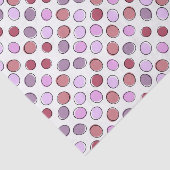 Cute Purple Spotty Pattern Seidenpapier (Ausschnitt)