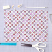 Cute Purple Spotty Pattern Seidenpapier (Handwerk)