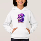 Cute Purple Squirrel Hoodie (Vorderseite)