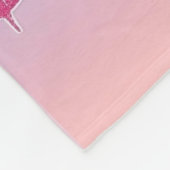 Cute Purple Unicorn in a Starry Sky Fleecedecke (Ecke)