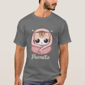 Cute Purrito Cat – Adorable Kitty Pun T-Shirt (Vorderseite)