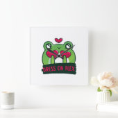 Cute Quadratische Wanduhr (Zuhause)