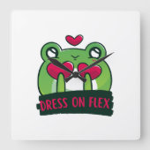 Cute Quadratische Wanduhr (Vorderseite)