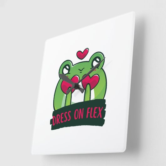 Cute Quadratische Wanduhr (Winkel)