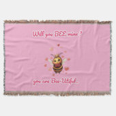 cute queen bee valentine decke (Vorderseite)