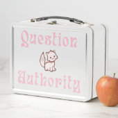 Cute Question Authority with Kitten Metall Brotdose (Beispiel)