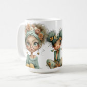 CUTE QUIRKY LITTLE IRISH GIRLS  KAFFEETASSE (Vorderseite Links)