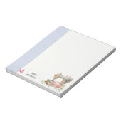 Cute Quirky Sewing Machine Notizblock (Rotiert)