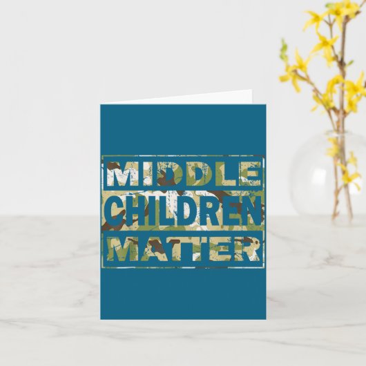 Cute Quote Middle Camo Redleg Matter Karte (Gelbe Blume)