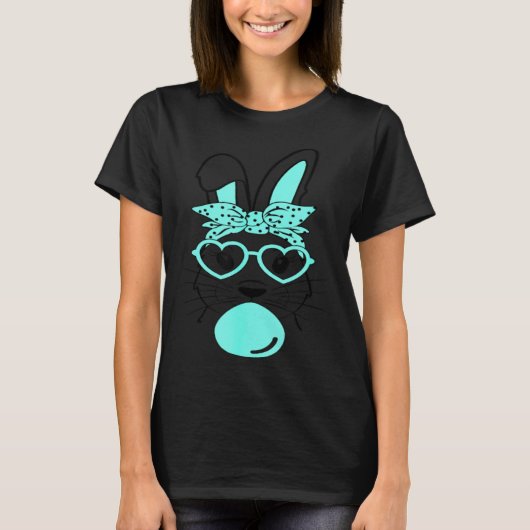 Cute Rabbit Bunny Blowing Bubble Gum Easter Day T-Shirt (Vorderseite)