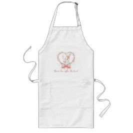 Cute Rabbit Cooking Apron - Personalized Chef Gift Lange Schürze