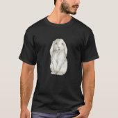 Cute Rabbit Cute Rabbit Watercolor T-Shirt (Vorderseite)